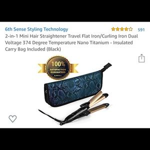 Travel size straightener/curling iron